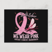 10月に我々は衣服ピンク乳がん認識度 ポストカード (正面)
