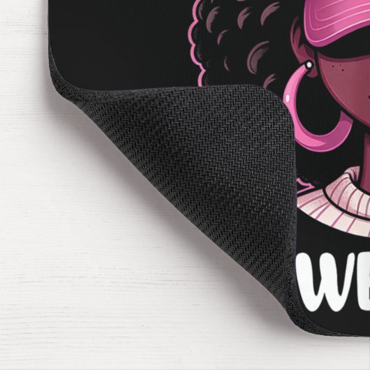 10月に我々は衣服ピンク乳がん認識度Bl マウスパッド (コーナー)