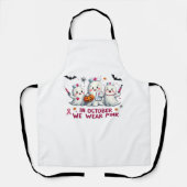 10月に我々は衣服ピンク乳がん認識度Cl エプロン (正面)