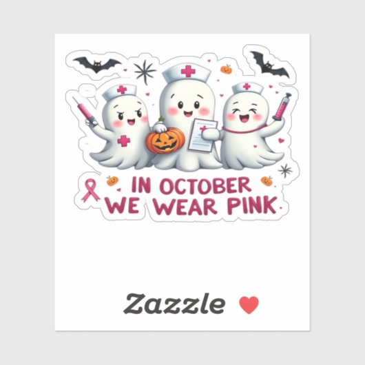 10月に我々は衣服ピンク乳がん認識度Cl シール (シート)