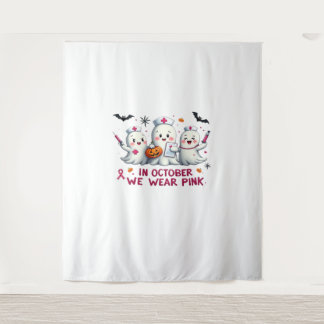 10月に我々は衣服ピンク乳がん認識度Cl タペストリー