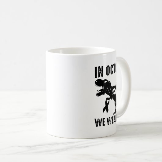 10月に我々は衣服ピンク乳がん認識度Di コーヒーマグカップ (正面右)