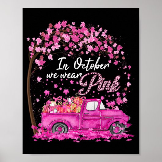 10月に我々は衣服ピンク乳がん認識度Gi ポスター (正面)