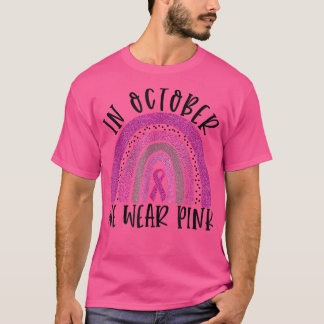 10月に我々は衣服ピンク乳がん認識度Ra Tシャツ