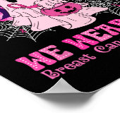 10月に我々は衣服ピンク乳癌の女性幽霊 ポスター (角)