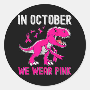 10月に我々は衣服ピンク乳癌トレックスDino Ki ラウンドシール