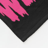 10月に我々は衣服ピンク乳癌ハロウィーンPu フリースブランケット (角)