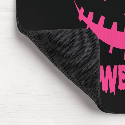 10月に我々は衣服ピンク乳癌ハロウィーンPu マウスパッド (コーナー)