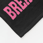 10月に我々は衣服ピンク格言乳がんアワーン フリースブランケット (角)