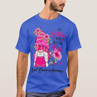 10月に我々は衣服ピンク格言乳がんアワーン Tシャツ