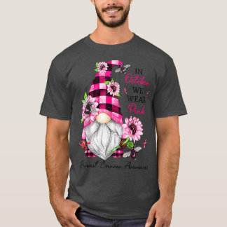 10月に我々は衣服ピンク格言乳がんアワーン Tシャツ