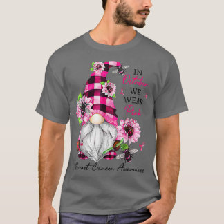 10月に我々は衣服ピンク格言乳がんアワーン Tシャツ