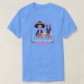 10月に我々は衣服ピンク糖スカル乳がん Tシャツ (デザイン正面)