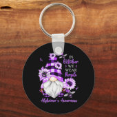 10月に我々は衣服紫の格言アルツハイマーアワレネ キーホルダー (裏面)