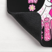 10月に我々衣服ピンクかわいい幽霊乳がんA マウスパッド (コーナー)