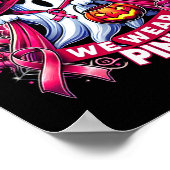 10月に我々衣服ピンクウィッチ幽霊パンプキンブレスト ポスター (角)
