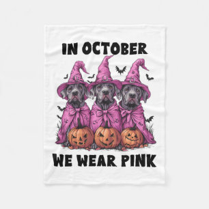 10月に我々衣服ピンクグレートダーンハロウィンブレアス フリースブランケット