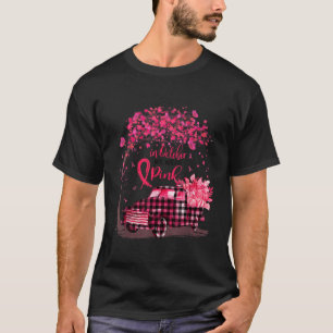 10月に我々衣服ピンクトラックカボチャ乳房カンス Tシャツ