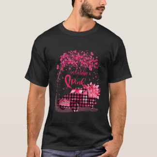 10月に我々衣服ピンクトラックカボチャ乳房カンス Tシャツ