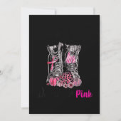 10月に我々衣服ピンクブーツ退役軍人乳がん セーブザデート (正面)