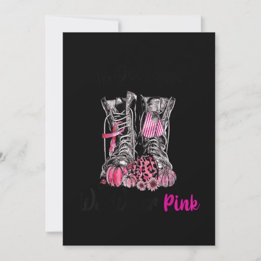 10月に我々衣服ピンクブーツ退役軍人乳がん セーブザデート (正面)