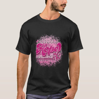 10月に我々衣服ピンクホープファイトブレストカンス Tシャツ