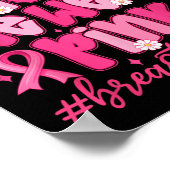 10月に我々衣服ピンクリボン乳がん認識 ポスター (角)