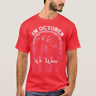 10月に我々衣服ピンクリボン乳がん認識 Tシャツ