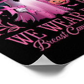 10月に我々衣服ピンク乳がん認識度Ha ポスター (角)