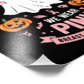 10月に我々衣服ピンク幽霊魔女乳がん フォトプリント            (角)