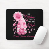 10月に我々衣服ピンク格言格言乳がん マウスパッド (マウス)