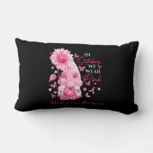 10月に我々衣服ピンク格言格言乳がん ランバークッション (裏面)
