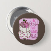 10月に我々衣服白乳がん認識度 缶バッジ (正面&裏面)