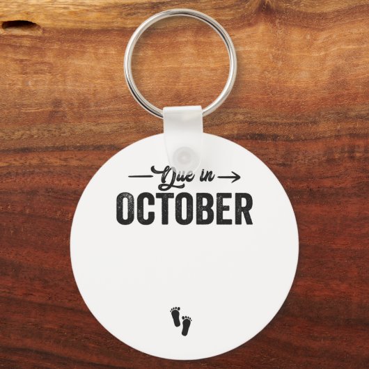 10月に期限ベビー発表の妊娠ギフト キーホルダー (正面)