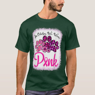 10月に漂白We衣服ピンク乳癌Awa Tシャツ