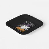 10月に私たちは衣服パープル家庭内暴力幽霊 ペーパープレート (傾斜あり)