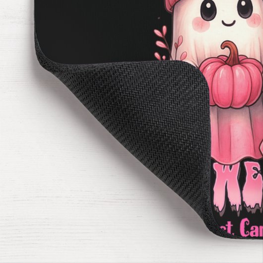 10月に私たち衣服ピンクシャツ幽霊乳がん マウスパッド (コーナー)