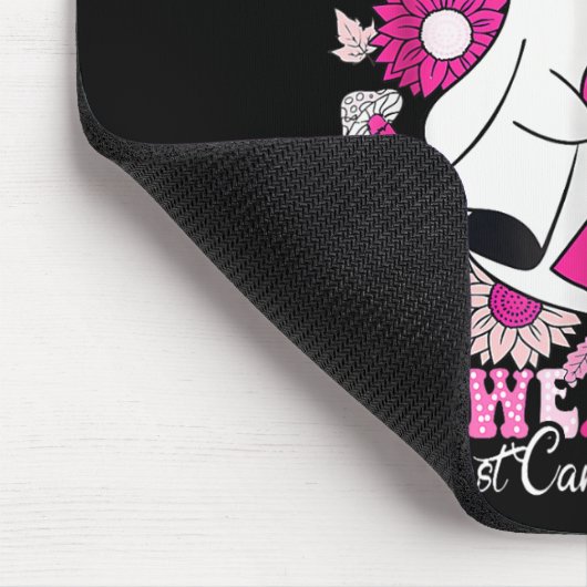 10月に私たち衣服ピンクリボン幽霊乳がん マウスパッド (コーナー)