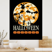 10月のあるハロウィーンの世界 ポスター (キッチン)