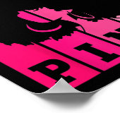 10月のがん我々は衣服ピンクアフリカ系アメリカ人Wo ポスター (角)