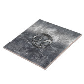 10月のがん〔占星術の〕十二宮図の動揺して記号 タイル (側面)