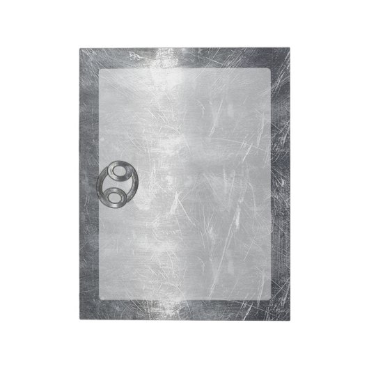 10月のがん〔占星術の〕十二宮図の動揺して記号 ノートパッド (回転)