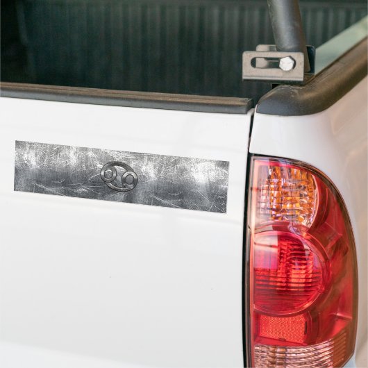 10月のがん〔占星術の〕十二宮図の動揺して記号 バンパーステッカー (トラック上)