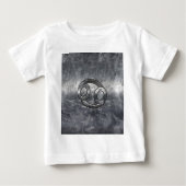 10月のがん〔占星術の〕十二宮図の動揺して記号 ベビーTシャツ (正面)