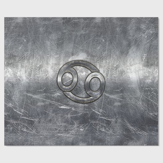 10月のがん〔占星術の〕十二宮図の動揺して記号 ラッピングペーパー (フラット)