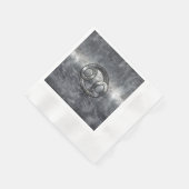 10月のがん〔占星術の〕十二宮図の動揺して記号 縁ありカクテルナプキン (角)