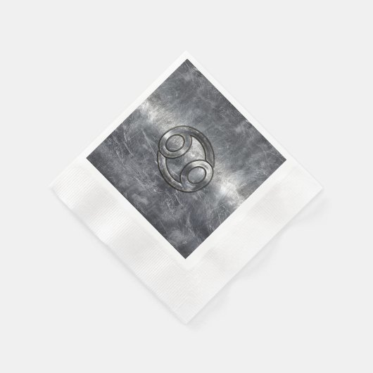 10月のがん〔占星術の〕十二宮図の動揺して記号 縁ありカクテルナプキン (角)