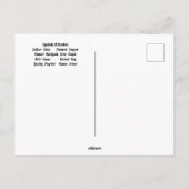 10月のてんびん座 誕生月 ポストカード (裏面)