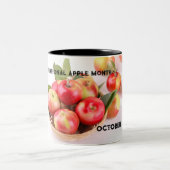 10月のナショナルアップル月 ツートーンマグカップ (中央)