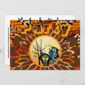 10月のパーティー 招待状 (正面/裏面)